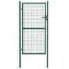 vidaXL Fence Gate Steel 39.4"x49.2" Green - 4 of 4
