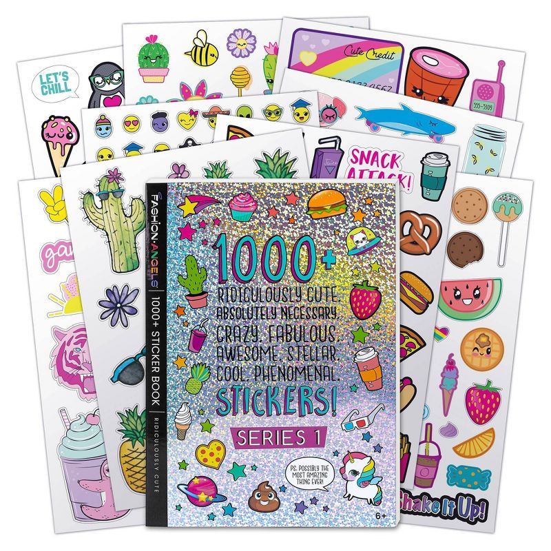 Ridiculously Cute 1000+ Sticker Book 40 Pages - Fashion Angels, 3 of 10
