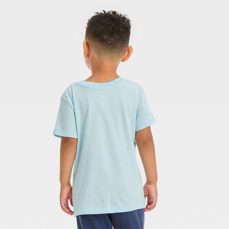 Toddler Boys&#39; Shark Pizza Short Sleeve Graphic T-Shirt - Cat &#38; Jack&#8482; Blue, 4 of 5