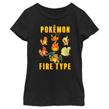 Girl's Pokemon Generations Fire Type T-Shirt