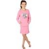 DC Comics Girls Rule Supergirl Batgirl Wonder Woman French Terry Nightgown Pink - 3 of 4