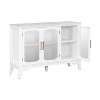CAVINAS Wooden Dresser Buffet Cabinet Storage Sideboard with Display Glass Design,Freestanding Cabinet for Kitchen,Dining Room,Living Room - 2 of 4