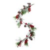 Northlight Frosted and Flocked Berries Christmas Garland - 5.5' x 7" - Unlit - 3 of 3