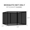 Aoodor Universal 12 x 14 ft. Gazebo Replacement Mosquito Netting Screen 4-Panel Sidewalls with Double Zipper  (Only Netting) - 3 of 4