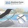 Patio Chaise Lounge Set of 3, Outdoor Reclining Pool Chairs with Side Tables All-Weather Sun Loungers for Poolside, Beach, Balcony - 3 of 4