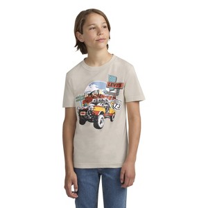 Levi's® Boys' Short Sleeve Day Trip Graphic T-Shirt - Beige - 1 of 4