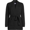 Lands' End Women's Fine Gauge Milano Belted Long Line Cardigan Sweater - 3 of 3