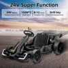 24V Kids Electric Drift Go Kart, 300W Motor, 8.5MPH, Adjustable Length, LED Lights, Drift/Sport Modes, EVA Tires - 2 of 4