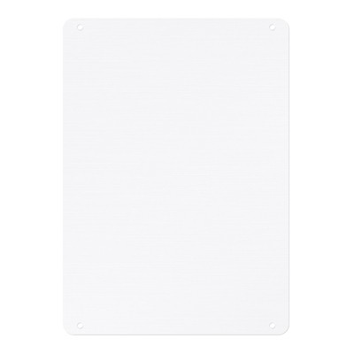 Unique Bargains Aluminum Reflective UV Protected Durable White Blank Metal Signs 1 Pc