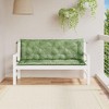 vidaXL Outdoor Garden Bench Cushions - Comfortable, Weather-Resistant Polyester Fabric, Attractive Leaf Pattern - 2 of 4