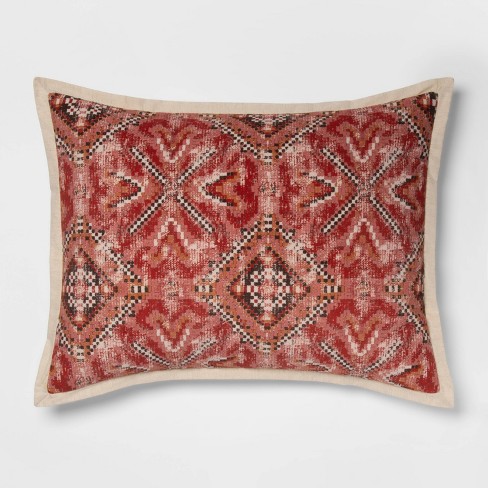 Medallion Print Velvet Tufted Pillow Sham Threshold Target