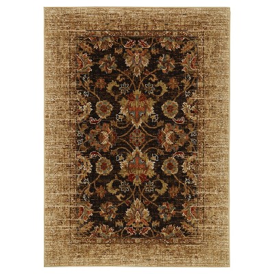 Gold Persian Style Distressed Woven Area Rug 5'x7' - Karastan