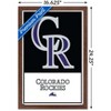Trends International MLB Colorado Rockies - Logo 22 Framed Wall Poster Prints - 3 of 4