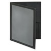 Oxford ViewFolio Polypropylene Portfolio, 100-Sheet Capacity, 11 x 8.5, Clear/Black - 2 of 2