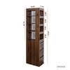 Sapphtopaz Modern Wooden Tall Bookcase with Storage, Display Storage Cabinet, Bookshelf Shelf Tower for Living Room, Office - 3 of 4
