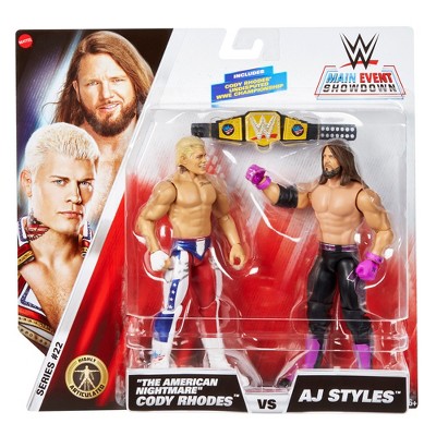 WWE Main Event 2-Packs 22 Cody Rhodes & AJ Styles Action Figure