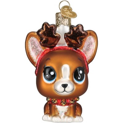 Old World Christmas Blown Glass Ornament for Christmas Tree, Littlest Pet Shop Roxie