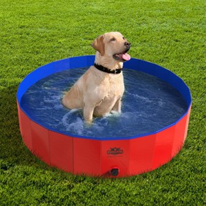 Pet Adobe Collapsible Dog Pool and Bath with Drain - 1 of 4