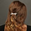 Unique Bargains Exquisite Sparkling Rhinestone Spring Clip Hair Clips Gold Tone Silver Tone 1 Pc - 2 of 4