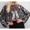Women's Brighton Long Sleeve Sequin Top - GLAM L - 4 of 4