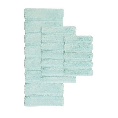 Kumasinova Tufted Pearl Channel Bathroom Rugs, Washable Rug, High-Low Stripe Bath Rug, Non-Skid Door Mat, Area Rug, Oeko-Tex Certified