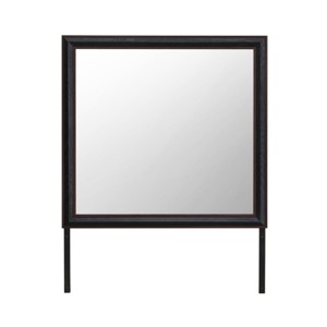 GlasFlength Decorative Wall Mirrors Elegant Mirror Warm Mirror Wooden Mirror Charming Mirror Gentle Mirror for Bedroom, Brown, 40.98"*0.75"*39.02" - 1 of 4