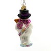 Christopher Radko 4.5 Inch Frosty Celebration Snowman Dated 2000 New Years Tree Ornaments - 2 of 2