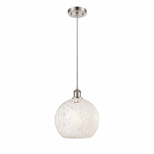 White Mouchette - 1 Light Cord Hung Mini Pendant In Modern Style-11.75 Inches Tall and 10 Inches Wide - 1 of 1