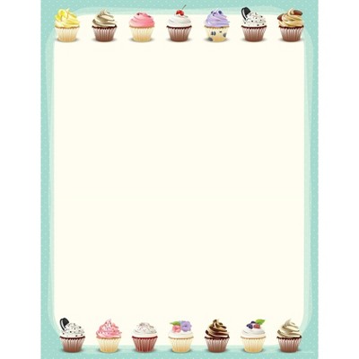 80ct Iced Cupcakes Letterhead Ivory