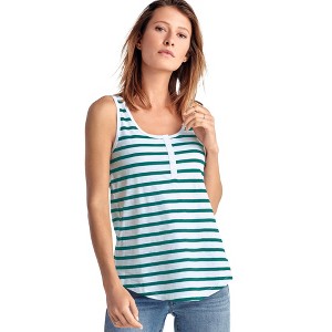 ellos Plus Size Knit Henley Tank - 1 of 4