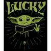 Juniors Womens Star Wars The Mandalorian Grogu St. Patrick's Day Force of Luck T-Shirt - 2 of 4
