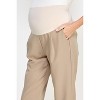 Hello Miz Women's Relax Fit Over The Belly Maternity Pants - 4 of 4