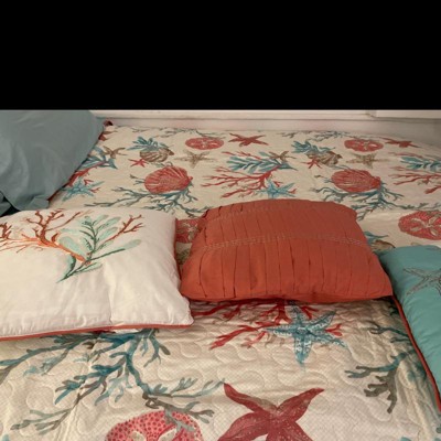 Coral Ocean View Printed Quilt Set 6pc : Target