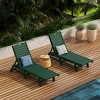 WestinTrends Poly Reclining Outdoor Patio Chaise Lounge Chair Adjustable (Set of 2) - 2 of 4