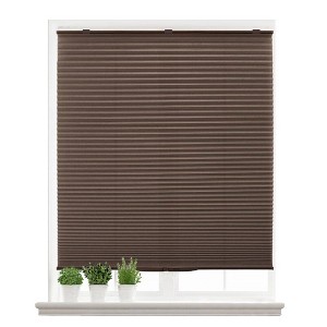 Lumi Home Furnishings 24"x64" Mocha Light Filtering Cordless Cellular Honeycomb Window Shade - 1 of 4