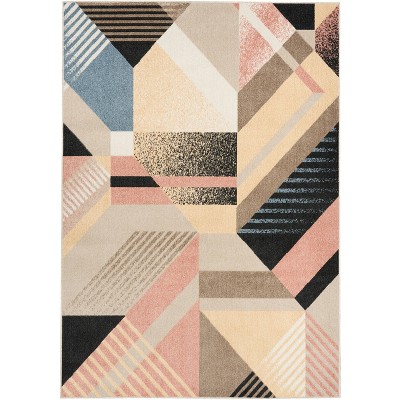 Nourison Washable Decor Modern Geometric Indoor Rug