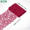Unique Bargains Elastic Lace Fabric Ribbon Stretchy Trim W Floral Pattern for Bridal Wedding 1 Pc - 3 of 4