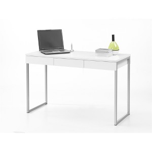 Tvilum, Worth 3 Drawer Desk, White - 1 of 2