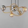 ET2 Lighting Planetary 5 - Light Chandelier in  Gold - 3 of 3
