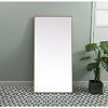Elegant Lighting Metal Frame Rectangle Full Length Mirror 30x60 Inch in Brass - 2 of 4