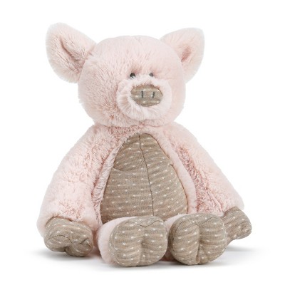 DEMDACO Barnyard Pig Plush Pink