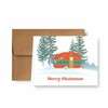 Paper Frenzy Camper Camping Christmas Holiday Cards with Kraft Envelopes - 25 pack - 3 of 3