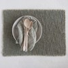 Storied Home Woven Cotton Blend Placemat with Metallic Thread, and Fringe, Olive Green - 4 of 4
