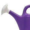 Union Products 63071 2 Gallon Plastic Indoor/Outdoor Watering Can w/ Tulip Design for Garden, Potted Plants, & Patio Pots, Purple - 2 of 4