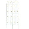 VisioGear Arbors and Trellises, 2 Pack Garden Trellis for Climbing Plants Outdoor Flower Support, White, 86.7"*40"*0.15" - 4 of 4