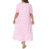 Women's Plus Size Family Cute Square Neck Midi Nightgown - Agnes Orinda - 4 of 4