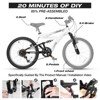 Hykolity Kids Mountain Bike 20 inch MTB Bicycle Age 6-12 Years Height 42-56 in Tween Cycling Full Suspension Sport Outdoor Bikes - Pale White - 3 of 4