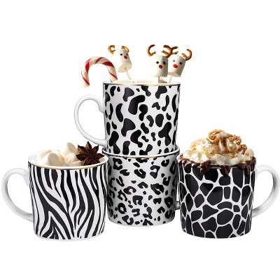 8oz 4pk Porcelain Bloom Mugs - Tabletops Gallery : Target