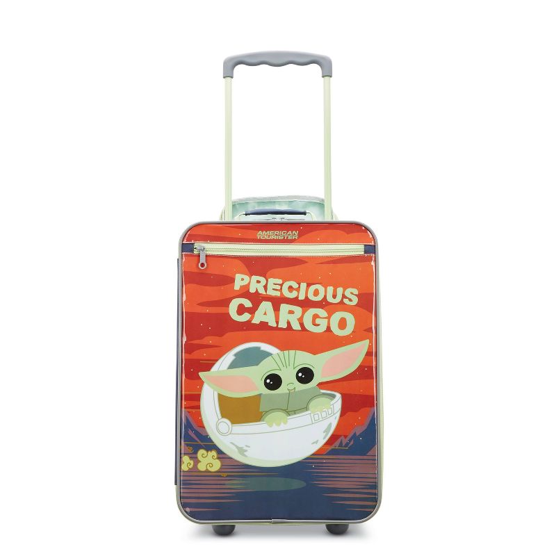 American Tourister Kids&#39; Star Wars The Child Softside Upright Carry On Spinner Suitcase, 2 of 9