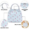 Lunch Bag for Women Men Cute Corduroy Lunch Tote Bags Reusable Insulated Lunch Box Large Capacity Reusable Insulated Cooler for Work Picnic or School - 2 of 4